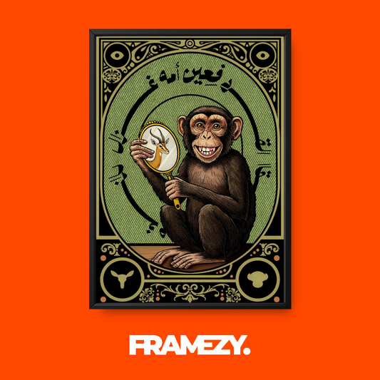 Monkey Mirror Reflection