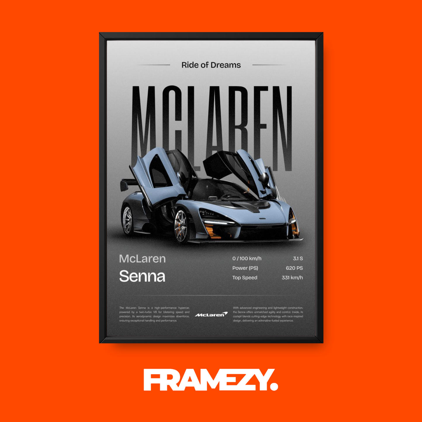 McLaren Senna Poster