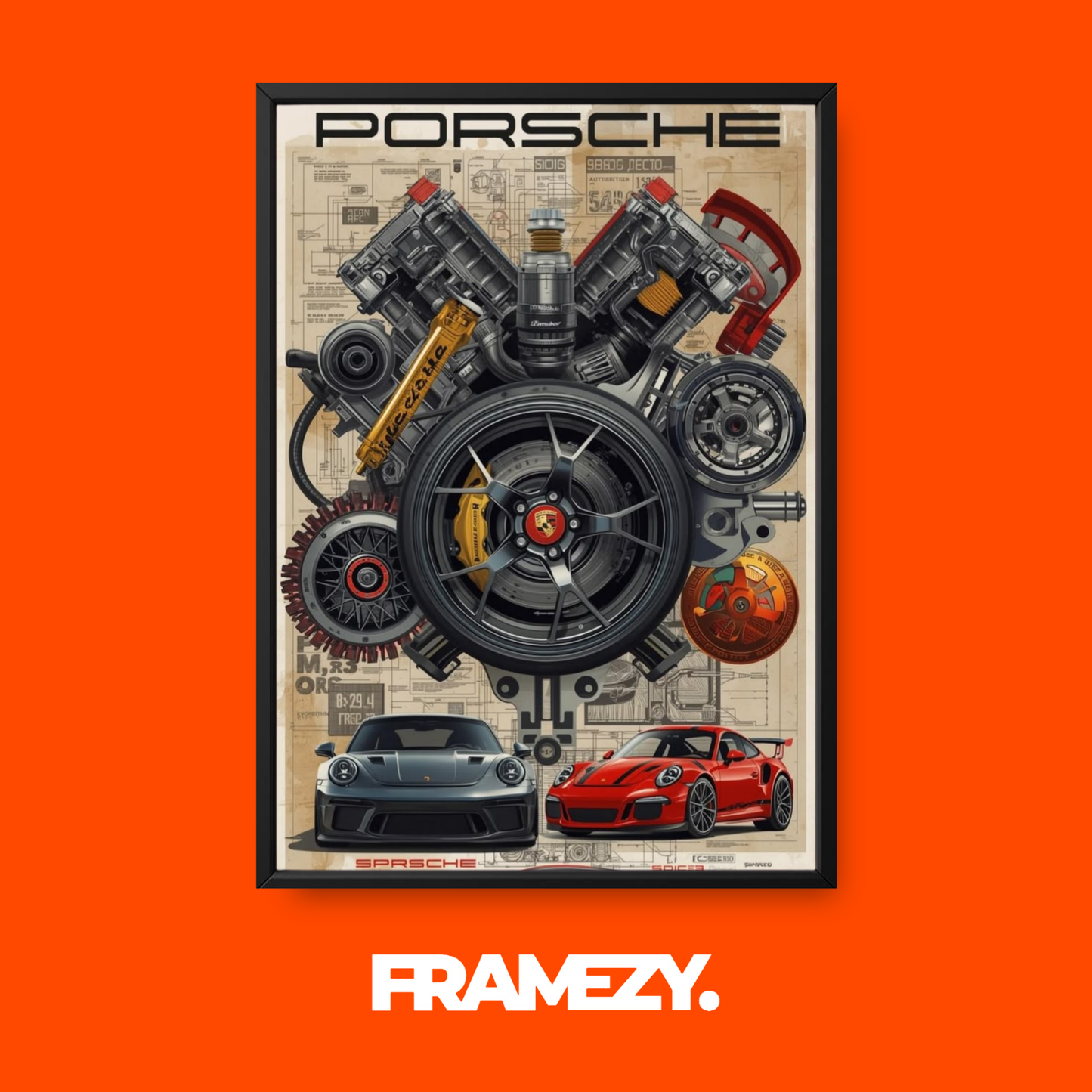 Porsche 911 Blueprint