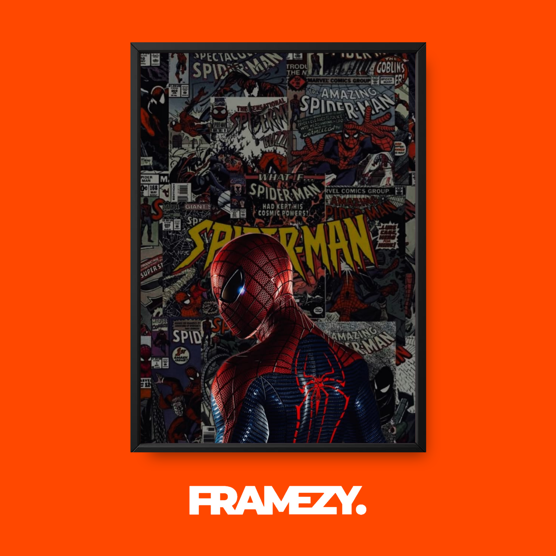 Spider-Man Comics Collage