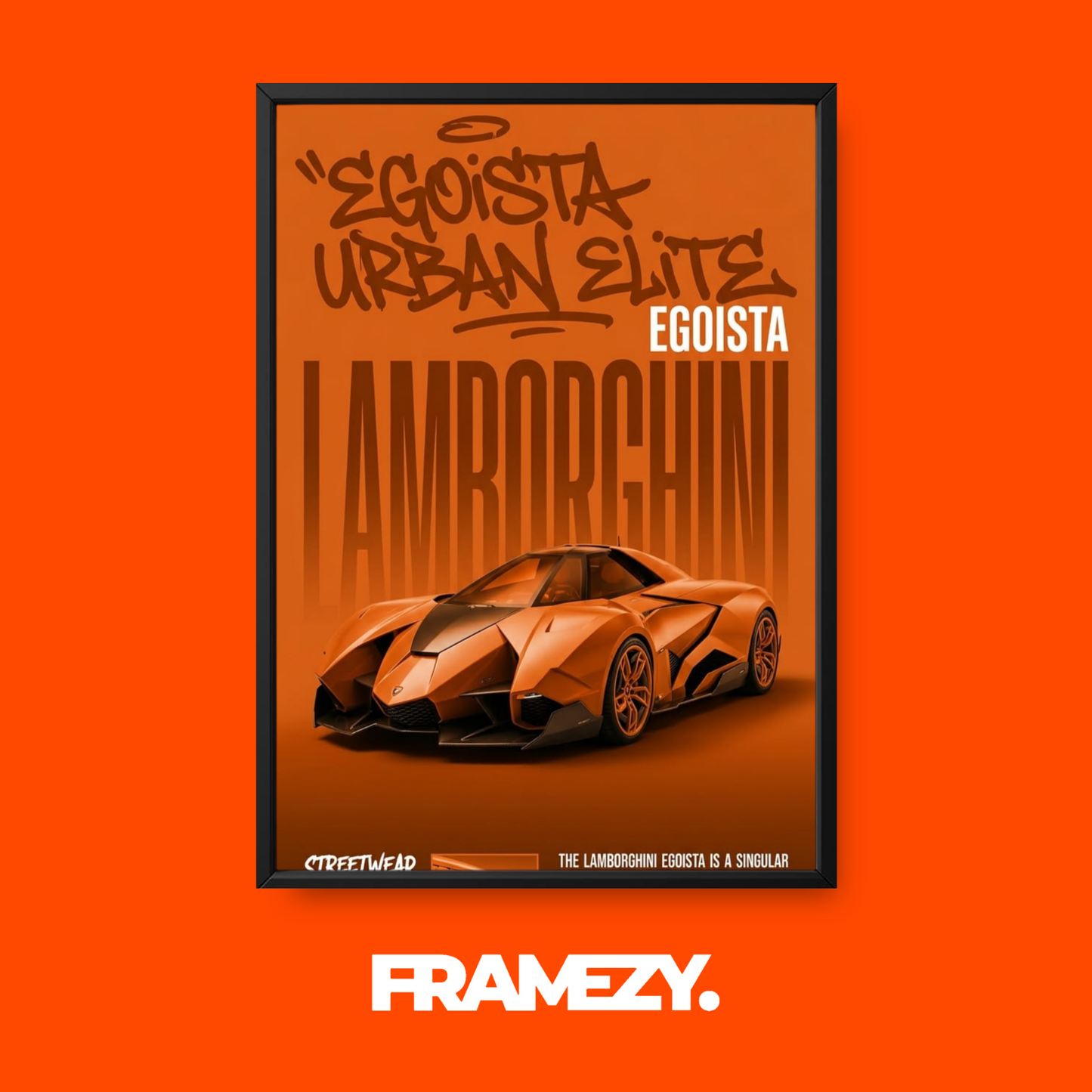 Lamborghini Egoista Poster