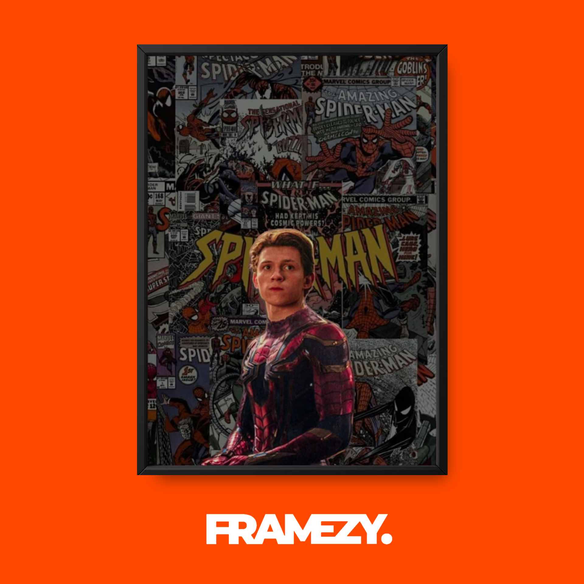 Spider-Man Comic Collage