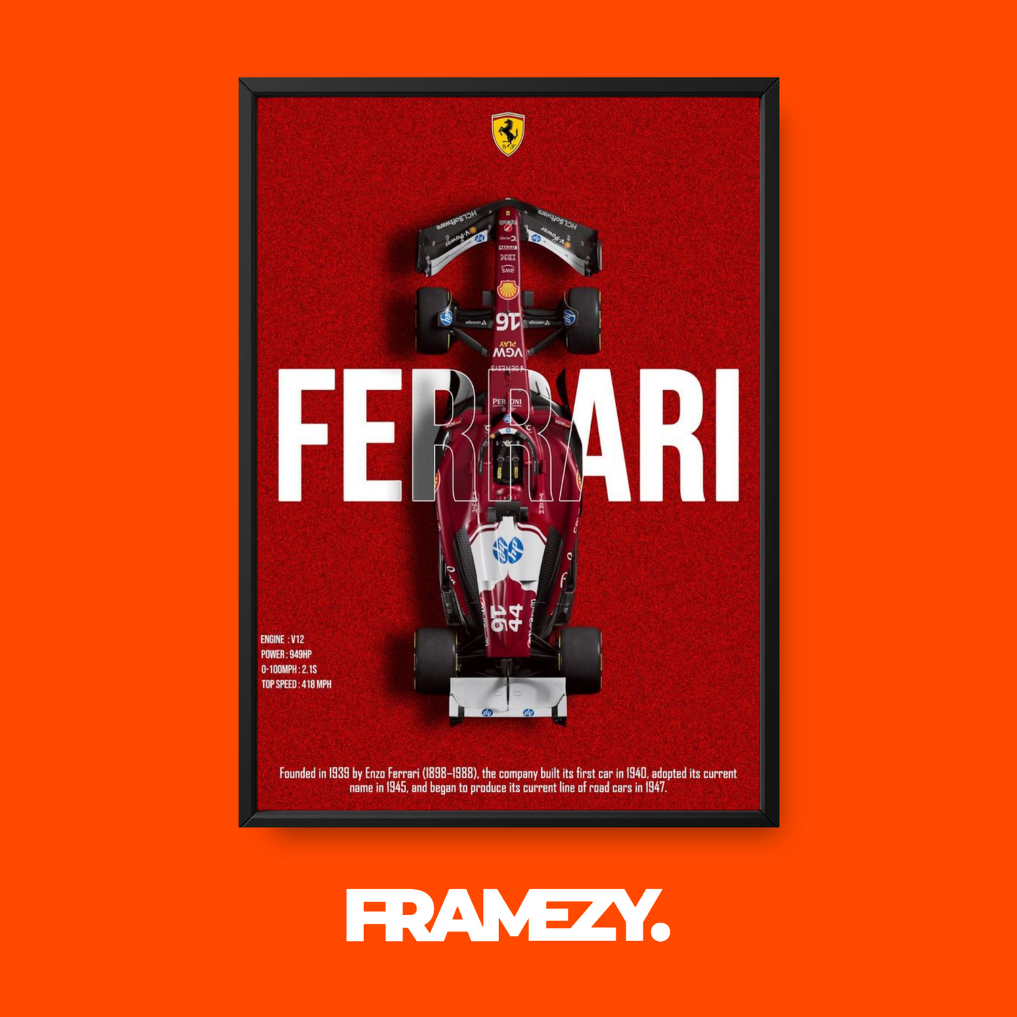 Ferrari F1 Poster
