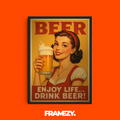 Pop Art Enjoy Your Beer
