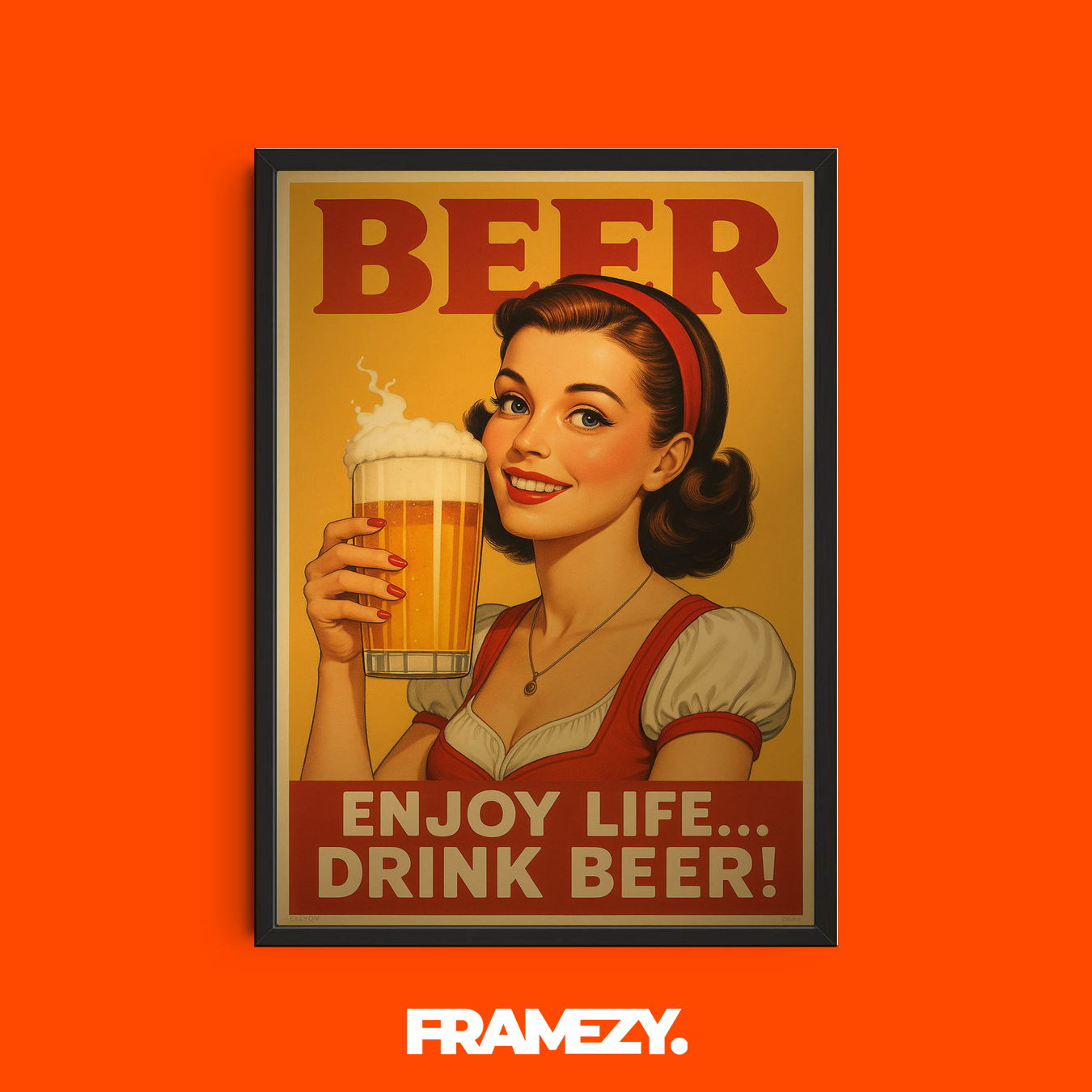 Pop Art Enjoy Your Beer