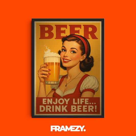 Pop Art Enjoy Your Beer