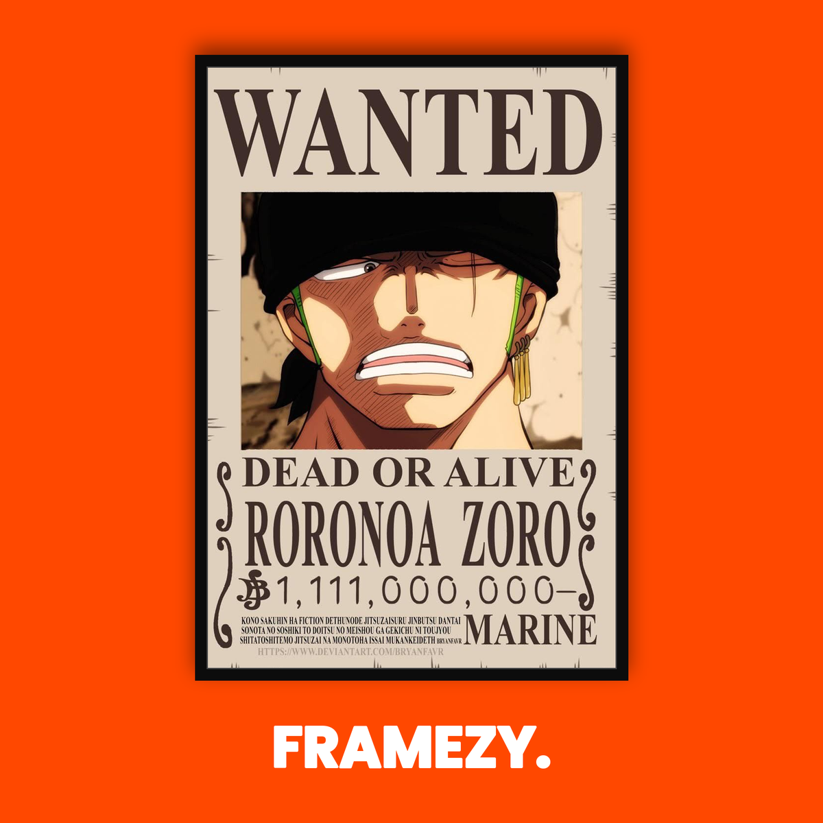 Roronoa Zoro Wanted