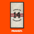 Zamalek 14 Champions framed print